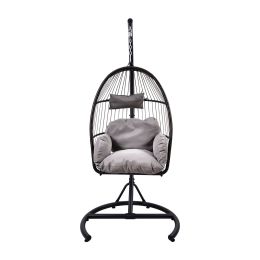 Outdoor Patio Wicker PVC Rattan Hammock Swing Hanging Chair