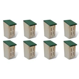 Butterfly Houses 8 pcs Wood 5.5'x5.9"x8.7"