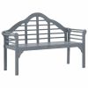 Garden Bench Gray Wash 53.1" Solid Acacia Wood