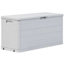 Garden Storage Box 74 gal Light Gray