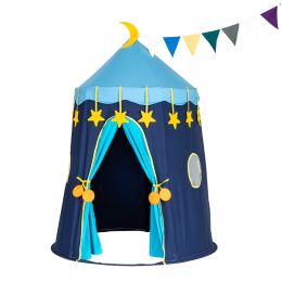 Play Tent for Boys, Kids Castle Playhouse for Children Kids Pop Up Foldable Play House Ball Pit with Sticky Balls Indoor & Outdoor Pitching Activity G