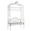 Garden Bench 48" Iron Antique Brown