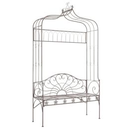 Garden Bench 48" Iron Antique Brown