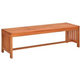 Garden Bench 51.2" Solid Eucalyptus Wood
