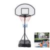 Poolside Basketball Hoop Height Adjustable Portable Basketball System Backboard Stand Kids Swimming Pool Basketball Hoop with Wheels