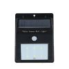 6 LEDs Solar Panel PIR Motion & Light Sensor Water Resistant Wall Light Lamp Rechargeable Mounted in Outdoor Garden Pathway Driveway Decks Docks Garag