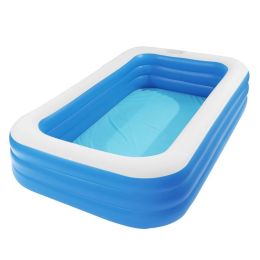 Outdoor courtyard Adult and Kid's Swimming Pool - Wall Thickness 0.4mm 120" x 72" x 22" Inflatable