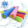 Water spray gun children's immersion gun, 6-piece safety foam noodle pump action outdoor spray gun, suitable for swimming pool/beach/yard/party games