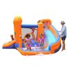 Inflatable Jumper Bounce House - Jump 'n Slide Bouncer, Kids Slide Park Jumping Castle Plus Heavy Duty Blower, Water Sprinkler, Stakes, Repair Patches