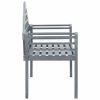 Garden Bench Gray Wash 53.1" Solid Acacia Wood