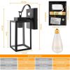 Garden Outdoor Motion Porch Sensor Wall Lamp Detection Light 2 Pcs