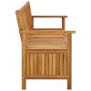 Garden Storage Bench 66.9" Solid Acacia Wood