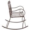 Garden Bench 40.9" Iron Antique Brown