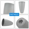 2 Pcs 20" H Tall Planters Plastic Plant Pots with Drainge, 11" W Large Round Tree Pot with Marble Pattern, Light Grey