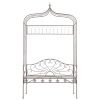 Garden Bench 48" Iron Antique Brown