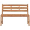Garden Bench 47.2" Solid Teak Wood