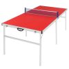 183*91*76cm Foldable Ping Pong Table Red  RT