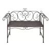 Garden Bench 52' Steel Antique Brown