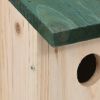 Bird Houses 4 pcs Wood 4.7'x4.7"x8.7"