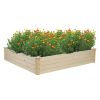 Free shipping 122*122*25.5cm Outdoor Wooden Raised Garden Bed Planter for Vegetables, Grass, Lawn, Yard  YJ