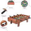 Free shippingTabletop Soccer Game Desktop Foosball Table for Kids, Teens, and Adults. Indoor Foozeballs Table for Table Top Game-27 Inch Soccer Table