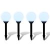 Outdoor Path Garden Solar Lamp Solar Ball Light LED 5.9" 4pcs with Ground Spike