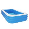 Outdoor courtyard Adult and Kid's Swimming Pool - Wall Thickness 0.4mm 120" x 72" x 22" Inflatable
