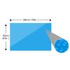 Pool Cover 102 x 63 inch PE Blue Rectangular