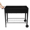 Aveyas Mobile Metal Raised Garden Bed Cart with Legs, Elevated Tall Planter Box with Wheels for Outdoor Indoors House Patio Backyard Vegetables Tomato