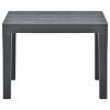 Garden Benches 2 pcs Anthracite Plastic