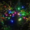 23Inch LED Solar Powered Flower Fairy Garden Lights String Outdoor Party Wedding