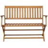 Garden Bench 47.2" Solid Acacia Wood