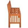 Garden Bench 53.9" Solid Eucalyptus Wood