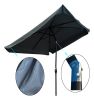 10 x 6.5ft Patio Umbrella Outdoor Waterproof Umbrella with Crank and Push Button Tilt for Garden Backyard Pool Swimming Pool Market RT