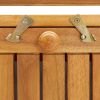 Garden Storage Bench Solid Acacia Wood 47.2"x24.8"x33.1"