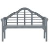 Garden Bench Gray Wash 53.1" Solid Acacia Wood