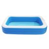 Free shipping 120*72*22in blue PVC cuboid with wall thickness of 0.3mm for inflatable swimming pool  Full-Sized Family Kiddie Blow up Pool for Kids, A