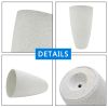 2 Pcs 20" H Tall Planters Plastic Plant Pots with Drainge, 11" W Large Round Tree Pot with Marble Pattern, White