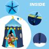 Play Tent for Boys, Kids Castle Playhouse for Children Kids Pop Up Foldable Play House Ball Pit with Sticky Balls Indoor & Outdoor Pitching Activity G
