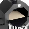 Outdoor pizza oven with wheels