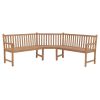 Garden Corner Bench 79.5"x79.5"x35.4" Solid Teak Wood